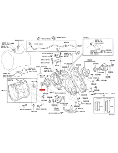 Reten Caja Transfer Salida Palanca J Original Toyota Land Cruiser