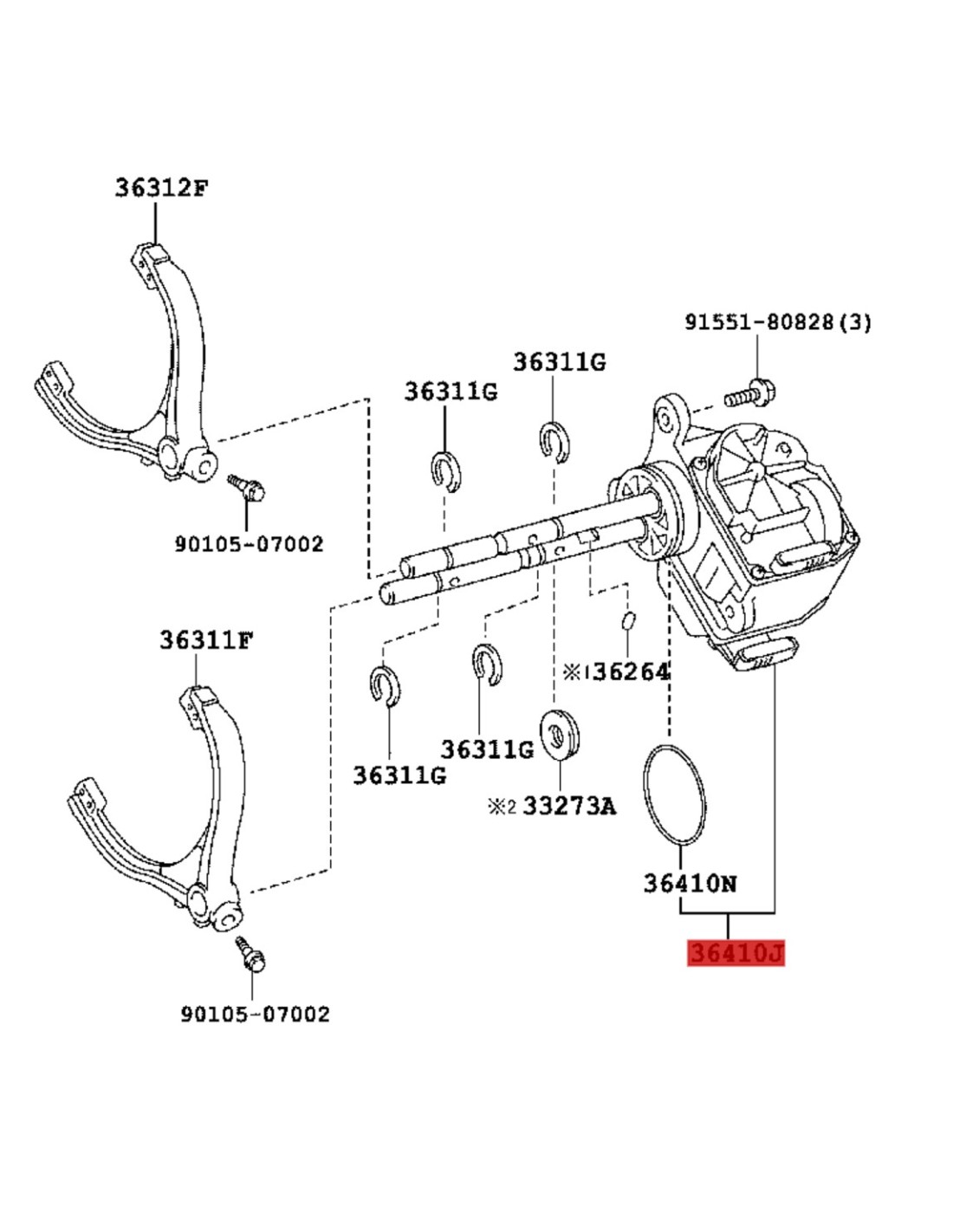 Actuador Caja Transfer J Original Toyota Land Cruiser