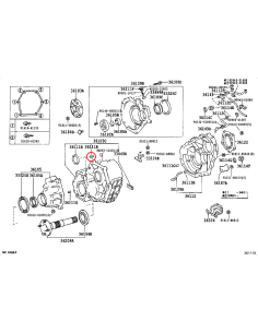 RETEN PARTE TRASERA CAJA CAMBIOS J8 10 ORIGINAL TOYOTA LAND CRUISER