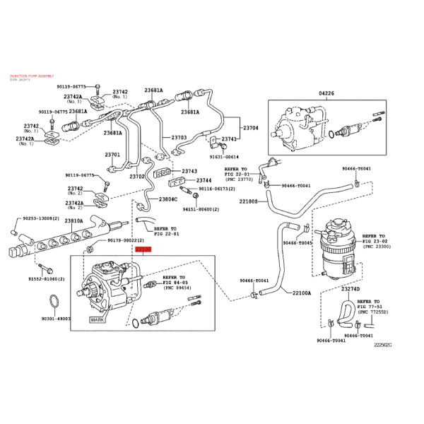 BOMBA GASOIL, MOTOR 1KDFTV 166cv. HILUX