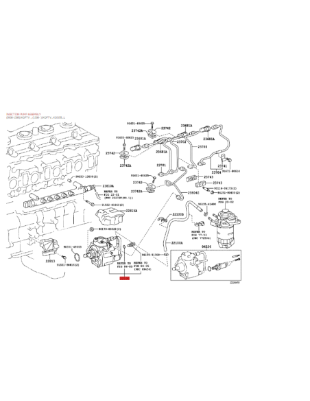 BOMBA GASOIL, MOTOR 1KDFTV 173cv. J-15