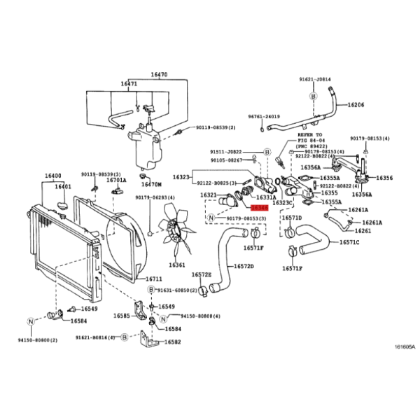 JUNTA TERMOSTATO J-10 UZJ (MOTOR GASOLINA)