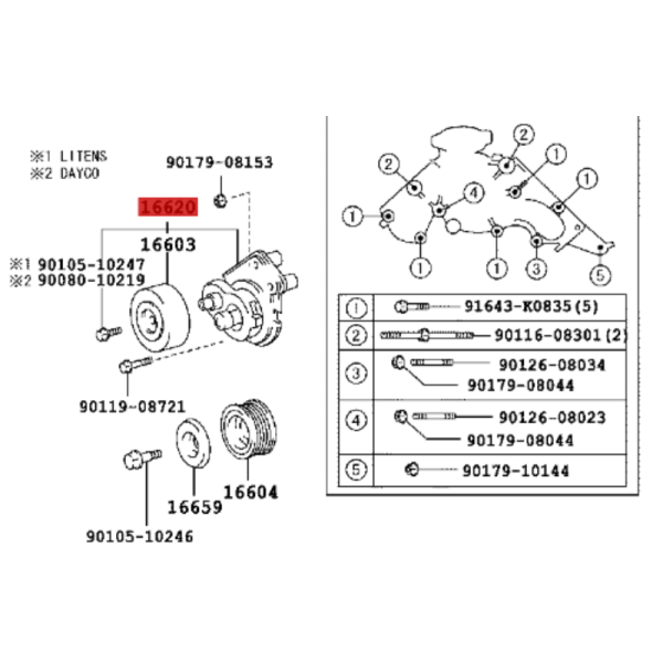 TENSOR CORREA DE SERVICIO J-10 (UZJ)