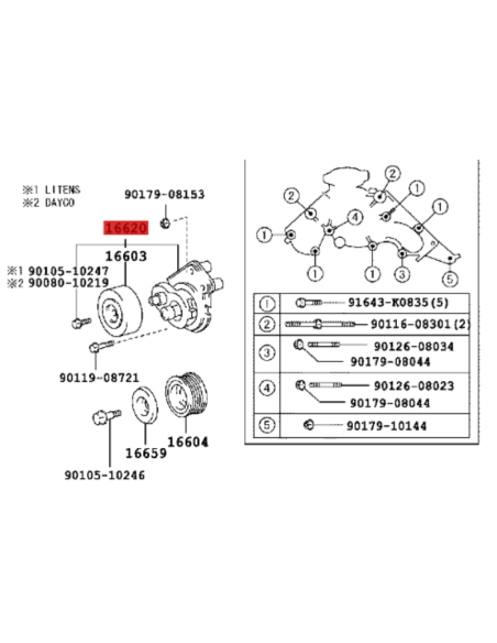 TENSOR CORREA DE SERVICIO J-10 (UZJ)
