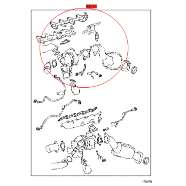 KIT JUNTAS TURBO J-20  (DERECHO)
