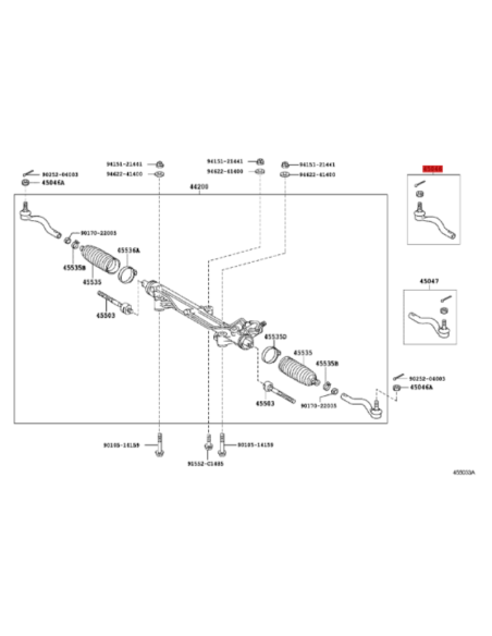 ROTULA DE DIRECCION DERECHA J-20
