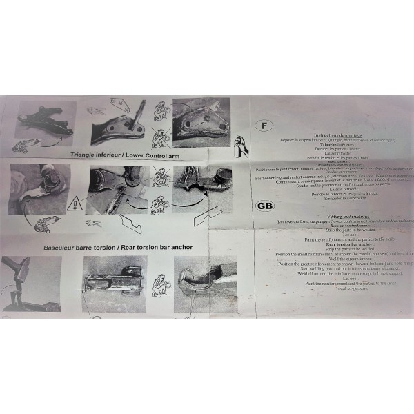 KIT REFUERZO BARRA DE TORSION  J-10