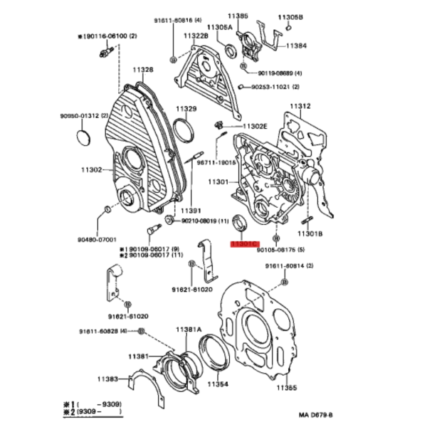 RETEN CIGUEÑAL DELANTERO LAND CRUISER J-7