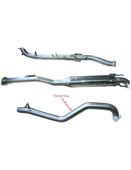 TECINOX TUBO TRASERO HILUX