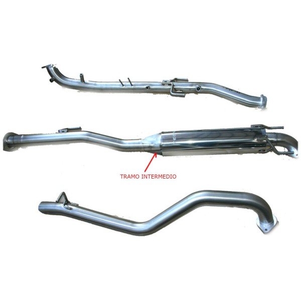TECINOX TUBO INTERMEDIARIO CON SILENCIOSO HILUX