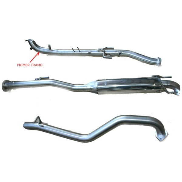 TUBO ESCAPE TECINOX SIN CATALIZADOR HILUX (PRIMER TRAMO) 2011 - 2016