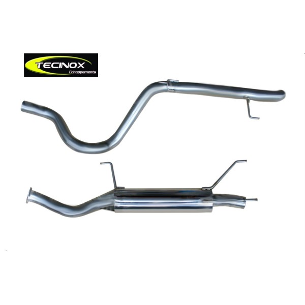 TUBO ESCAPE TECINOX  SALIDA TRASERA HDJ-100