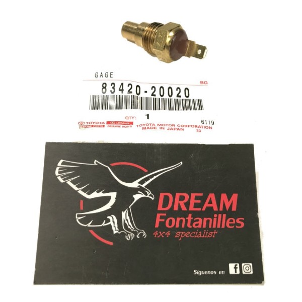 SENSOR TEMPERATURA AGUA  MOTOR J8 (MODELO ANTES 8/92) ORIGINAL TOYOTA