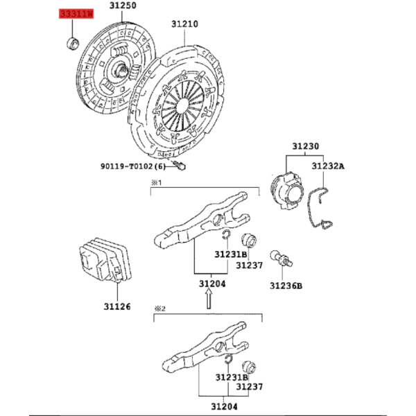 RODAMIENTO PRIMARIO CAJA DE CAMBIOS HILUX  ( ORIGINAL )