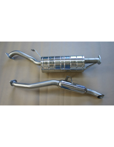 TUBO ESCAPE TECINOX SILENCIADOR CENTRAL + TRAMO FINAL DESPUÉS RESONADOR J7