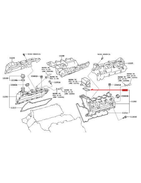 JUNTA SEPARADOR ACEITE J20 ORIGINAL TOYOTA