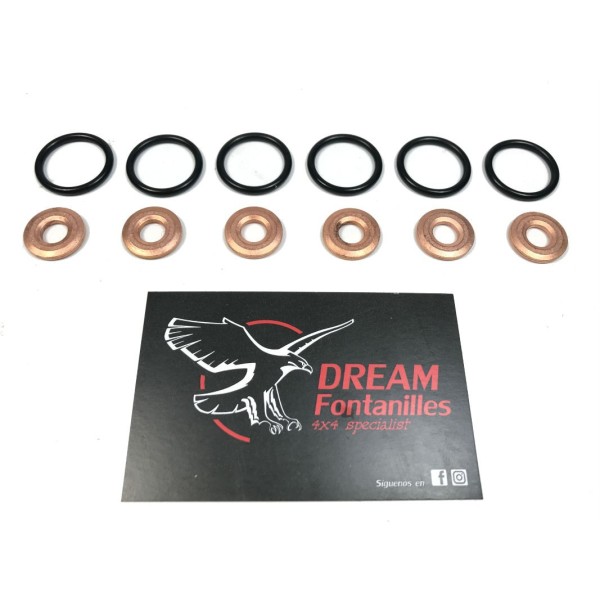 KIT MONTAJE INYECTORES HDJ-80 12V ANTERIOR AL 08/92