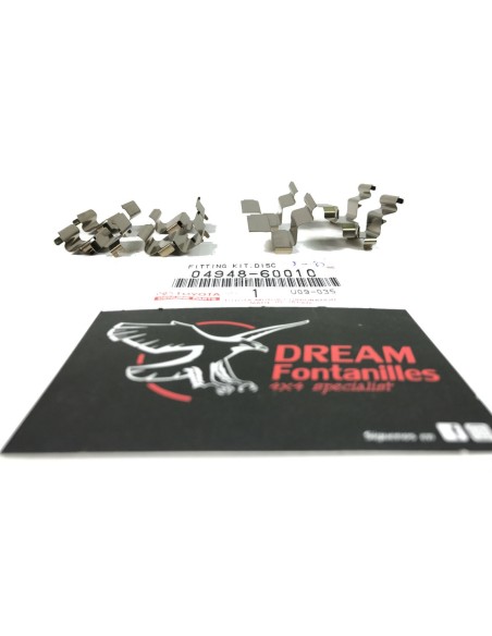 KIT FIJACION PASTILLAS PINZA TRASERAS J-10