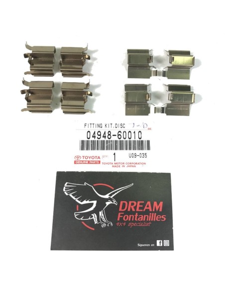 KIT FIJACION PASTILLAS PINZA TRASERAS J-10