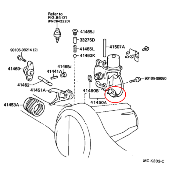 CONECTOR MOTOR BLOQUEO TRASERO J-8