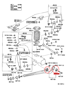 SILENTBLOCK TIRANTE TRASERO J7 ORIGINAL TOYOTA LAND CRUISER 2