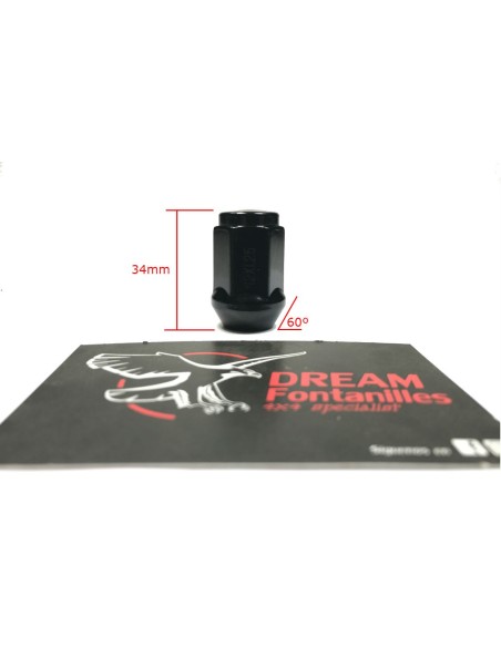 TUERCA NEGRA LLANTA CHAPA (12X1.25)  GOSS