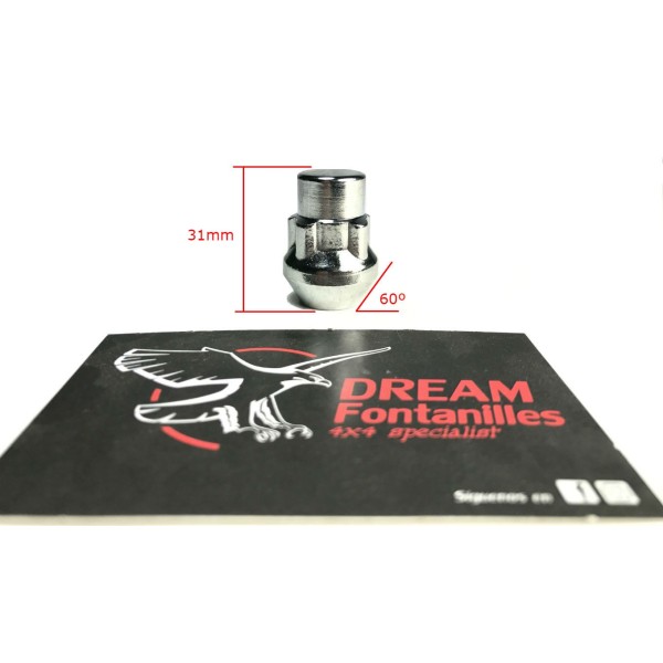KIT TUERCAS ANTIRROBO LLANTA CHAPA (12X1.25)  GOSS