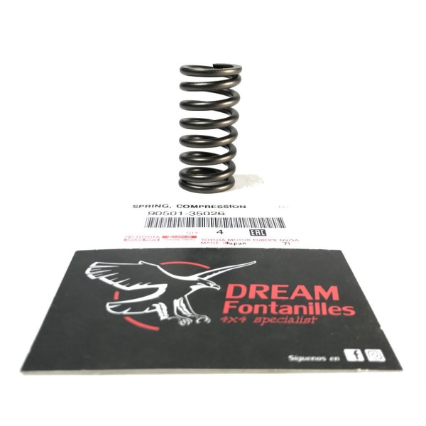 MUELLE VALVULA ADMISION O ESCAPE  J8/10  ORIGINAL TOYOTA LAND CRUISER