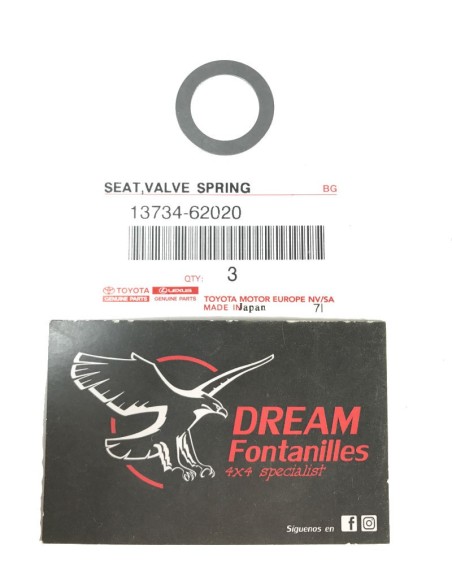 ASIENTO MUELLE VALVULA ADMISION O ESCAPE  J8/10  ORIGINAL TOYOTA LAND CRUISER