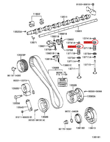 MUELLE VALVULA ADMISION O ESCAPE  J8/10  ORIGINAL TOYOTA LAND CRUISER