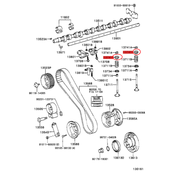 MUELLE VALVULA ADMISION O ESCAPE  J8/10  ORIGINAL TOYOTA LAND CRUISER