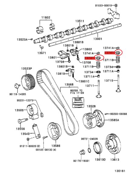 MUELLE VALVULA ADMISION O ESCAPE  J8/10  ORIGINAL TOYOTA LAND CRUISER