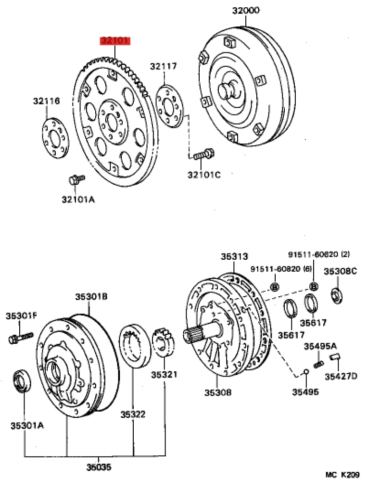 CORONA VOLANTE MOTOR (AUTOMATICO) J8/10 ORIGINAL TOYOTA LAND CRUISER