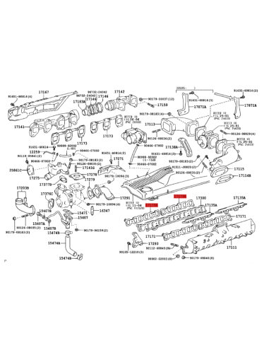 JUNTA COLECTOR ADMISION  J10 (GEOMETRIA VARIABLE) ORIGINAL TOYOTA LAND CRUISER