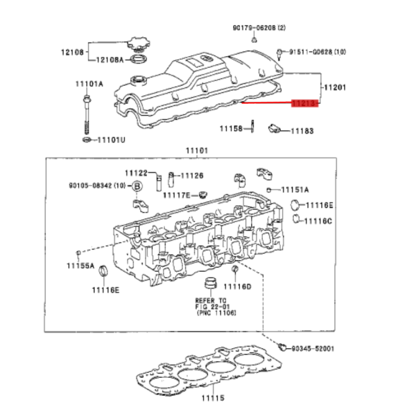 JUNTA TAPA BALANCINES  J7/9 ORIGINAL TOYOTA LAND CRUISER