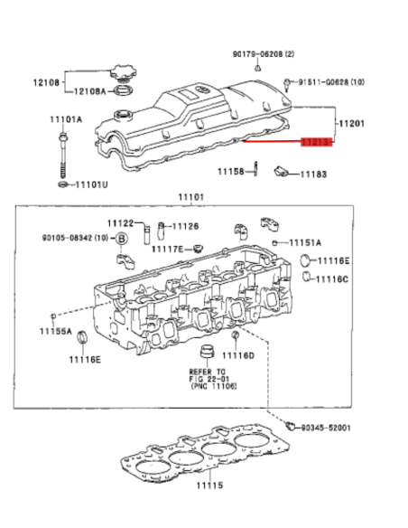 JUNTA TAPA BALANCINES  J7/9 ORIGINAL TOYOTA LAND CRUISER