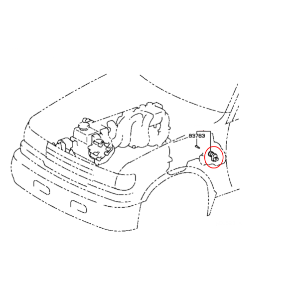 SENSOR VELOCIMETRO CAJA TRANSFER KM ELECTRONICO J8 ORIGINAL TOYOTA LAND CRUISER