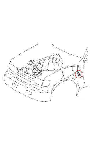 SENSOR VELOCIMETRO CAJA TRANSFER KM ELECTRONICO J8 ORIGINAL TOYOTA LAND CRUISER