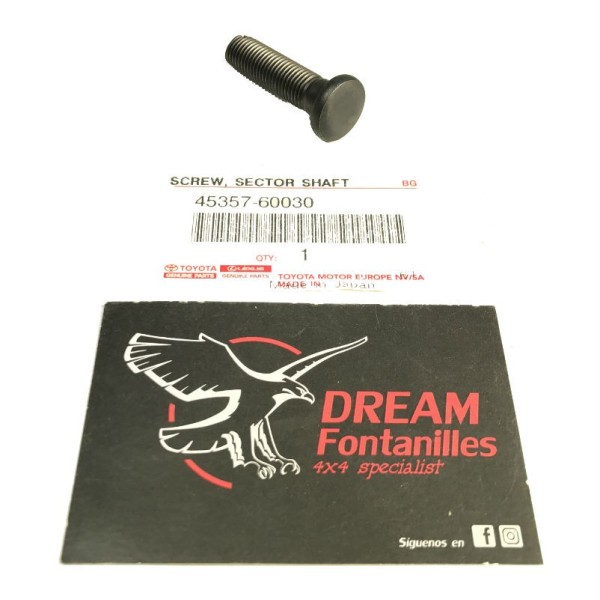 TORNILLO AJUSTE SUPERIOR EJE DIRECCION  J8 ORIGINAL TOYOTA LAND CRUISER