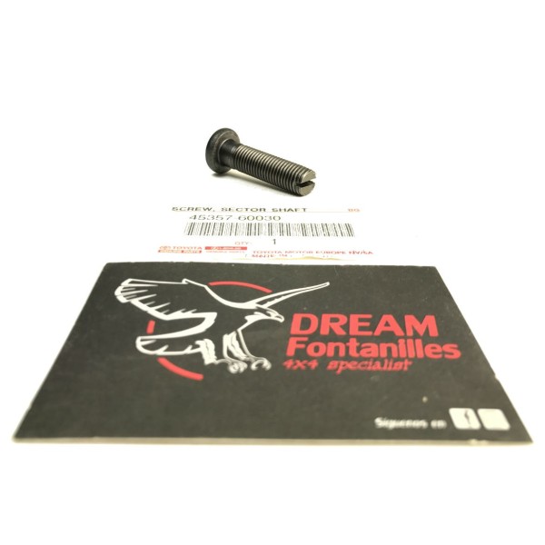 TORNILLO AJUSTE SUPERIOR EJE DIRECCION  J8 ORIGINAL TOYOTA LAND CRUISER