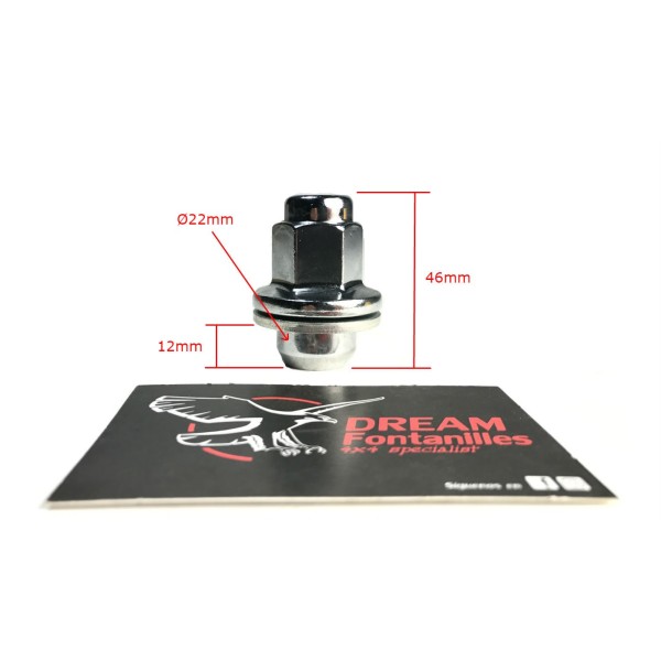 TUERCA LLANTA ALUMINIO J10/20 (14X1.50) ORIGINAL TOYOTA LAND CRUISER
