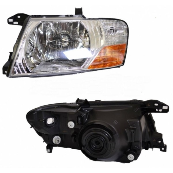 FARO DELANTERO IZQUIERDO MONTERO V60 (FONDO CROMADO)
