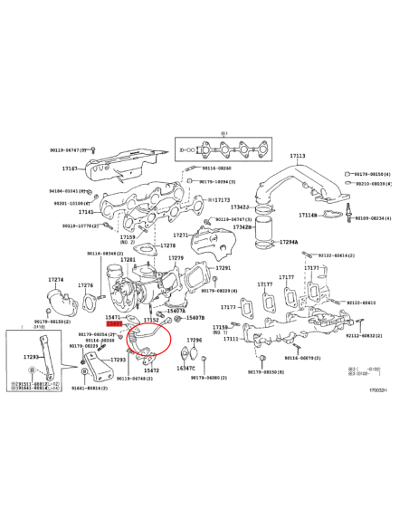 TUBO ENGRASE TURBO J7/9 ORIGINAL TOYOTA  LAND CRUISER