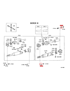 ARANDELA CARDAN TRASERA J8 ORIGINAL TOYOTA LAND CRUISER 2