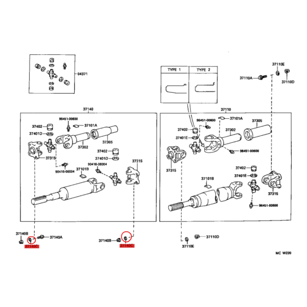 ARANDELA CARDAN TRASERA J8 ORIGINAL TOYOTA LAND CRUISER