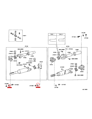 ARANDELA CARDAN TRASERA J8 ORIGINAL TOYOTA LAND CRUISER