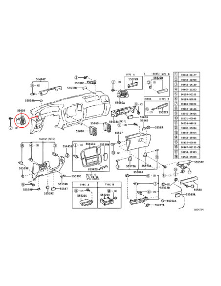 AIREADOR EMBELLECEDOR IZQUIERDO J10 ORIGINAL TOYOTA LAND CRUISER
