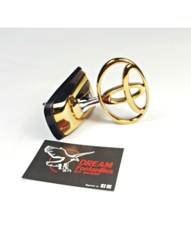 LOGO CAPO DELANTERO  J10  (DORADO) ORIGINAL TOYOTA LAND CRUISER