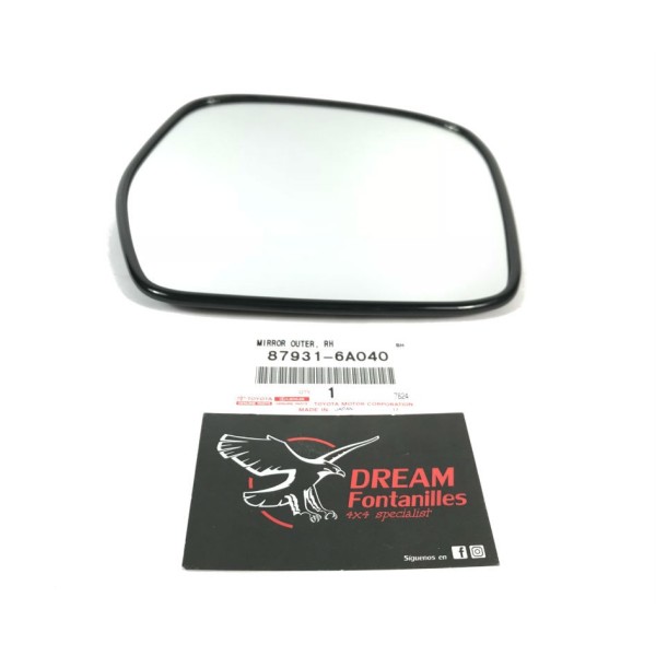 ESPEJO O CRISTAL RETROVISOR DERECHO J10 ORIGINAL TOYOTA LAND CRUISER