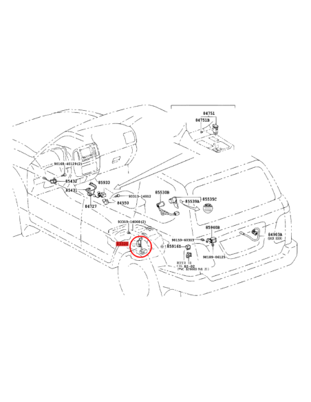 SONDA NIVEL COMBUSTIBLE DEPOSITO J10  ORIGINAL TOYOTA LAND CRUISER